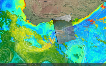 SEAScope screenshot with Agulhas current case study data