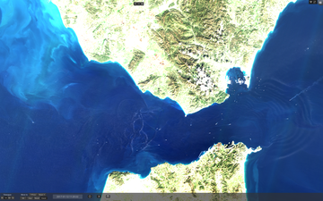 SEAScope screenshot with Gibraltar strait case study data