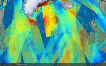 SEAScope screenshot with ocean wind case study data